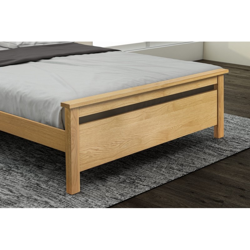 LL Nero Oak 4ft6 Double Bed Frame